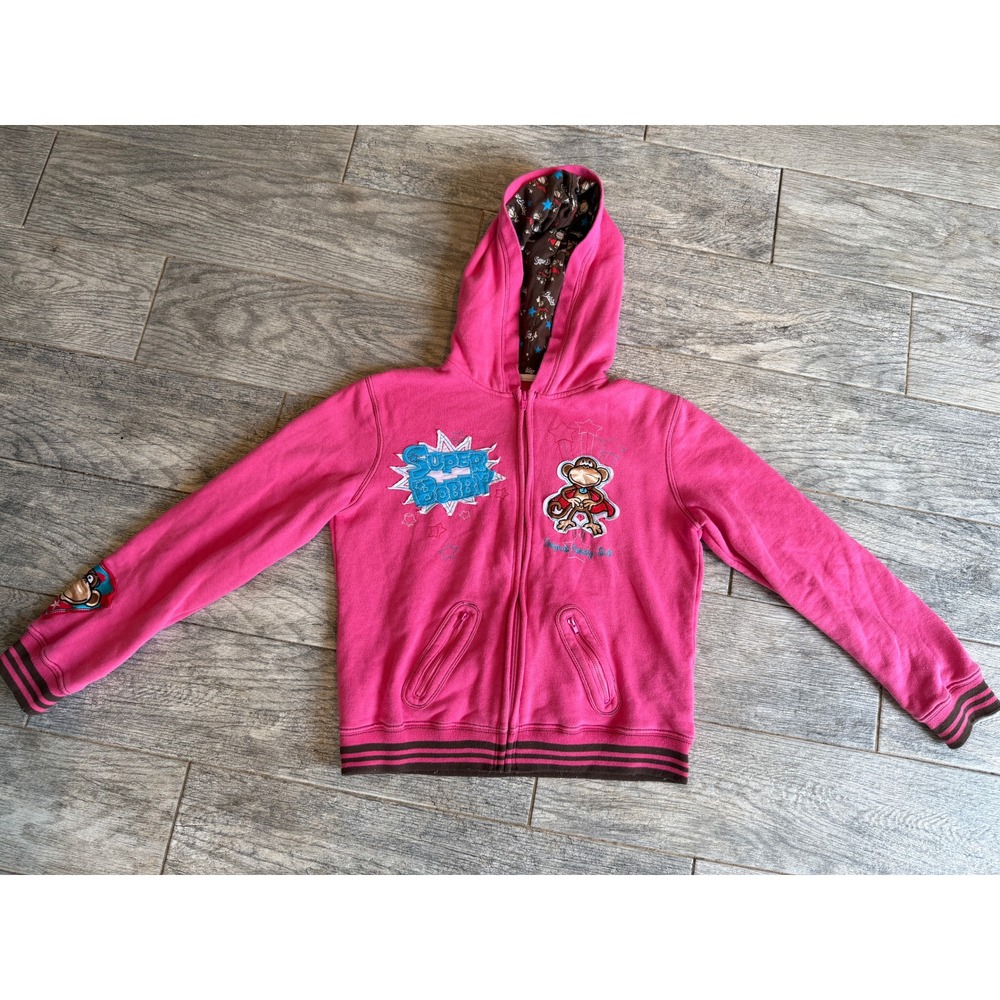Super Bobby Jack Hoodie XL Jacket Sweatshirt Monkey Anniversary Y2K 80s Full Zip